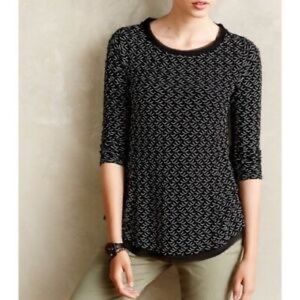 Anthropologie Postmark textured burgundy top - M